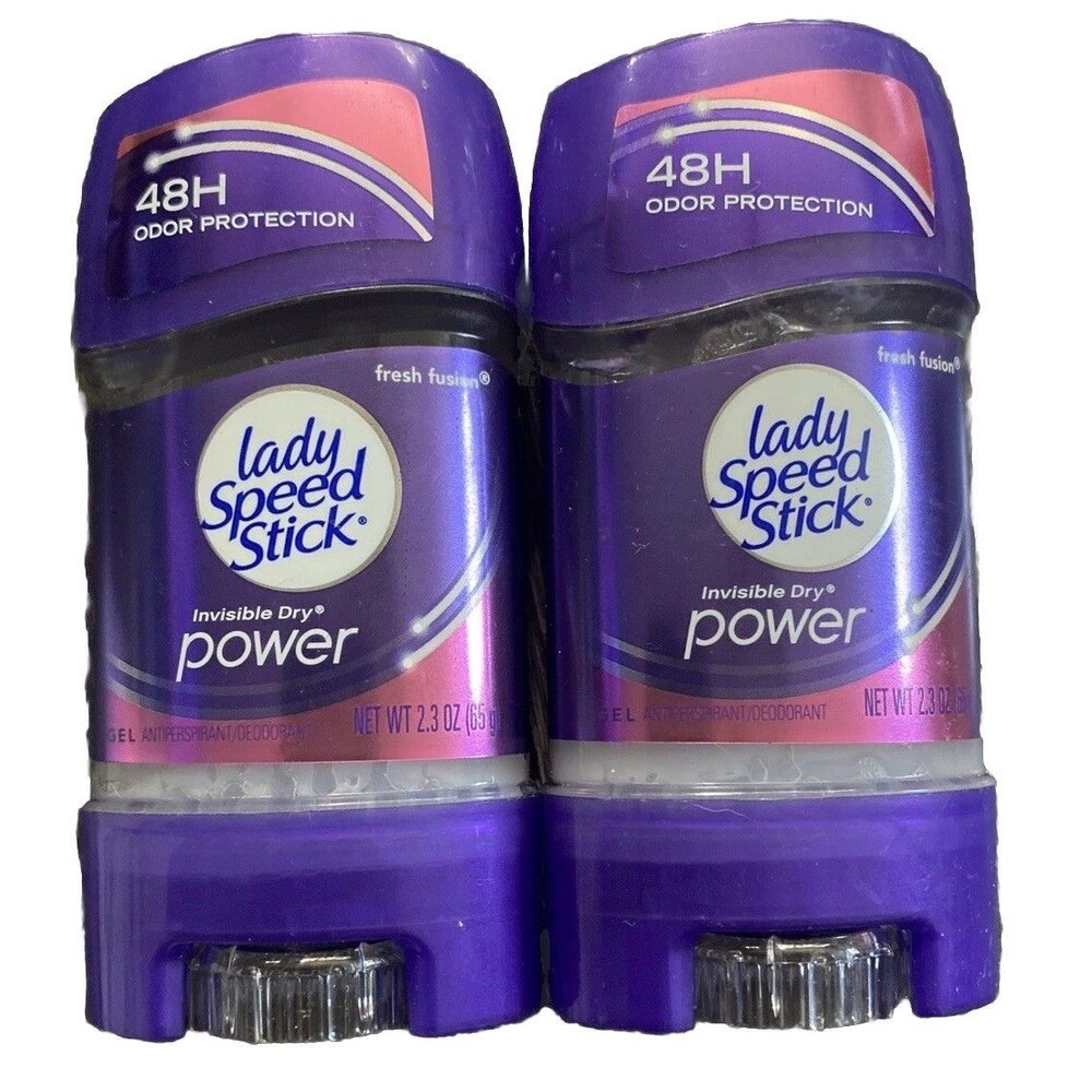 Lady Speed Stick Antiperspirant & Deodorant Gel 48H FRESH FUSION 2.3oz Lot Of 2